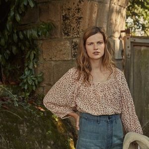 NWT Dôen Jacqui Top Rust Songbird Paisley Size Medium